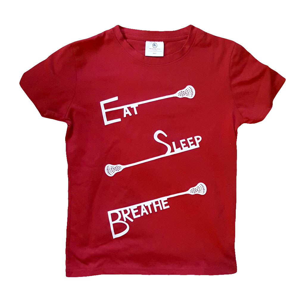 Boys Eat Sleep Breathe Lacrosse Shirt